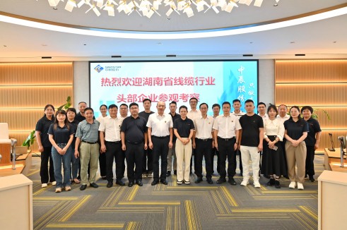 聚智 协同 共享——湖南线缆头部企业莅临奇发28官网电缆考察交流